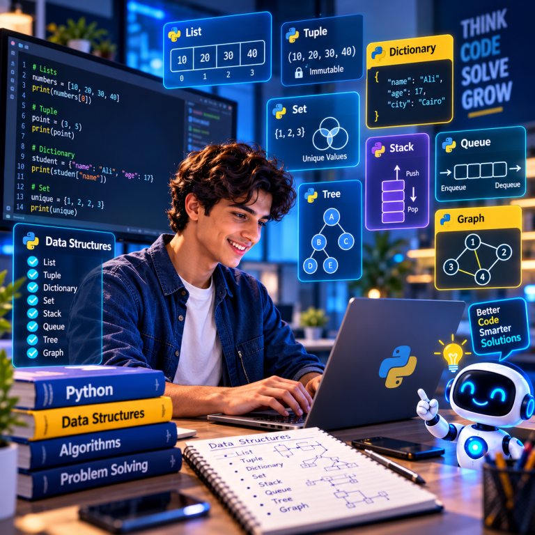 🤖 المستوى الثالث من تحليل البيانات – هياكل البيانات في بايثون