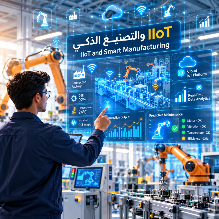 🏭 المستوى الرابع من التصنيع الذكي – IIoT والتصنيع الذكي