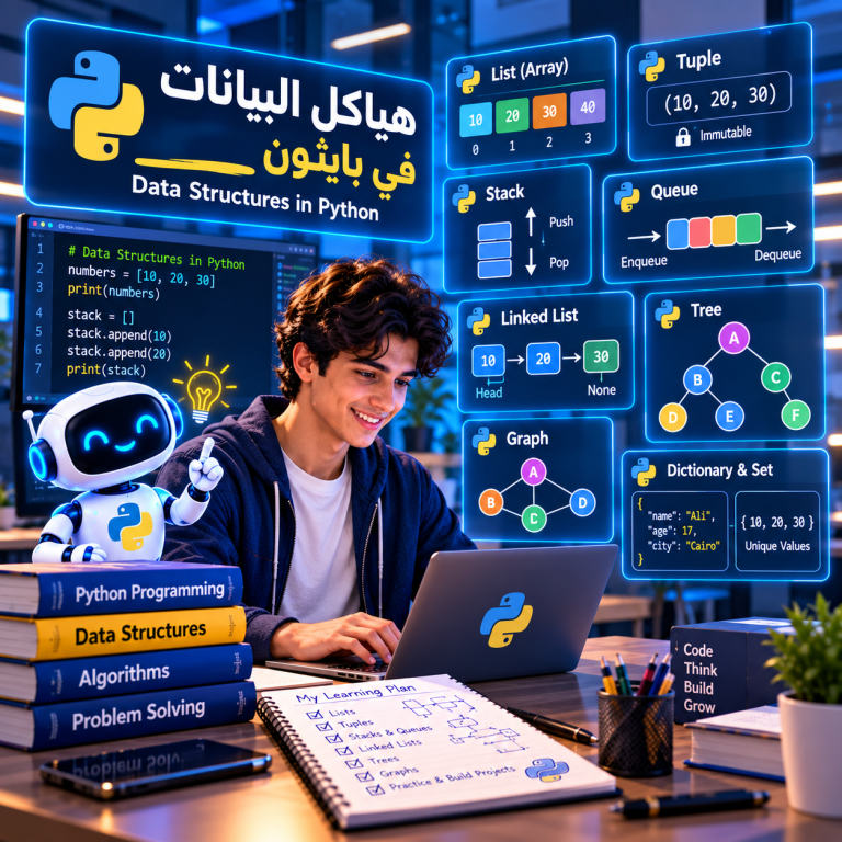 🤖 المستوى الثالث من البرمجة – هياكل البيانات في بايثون